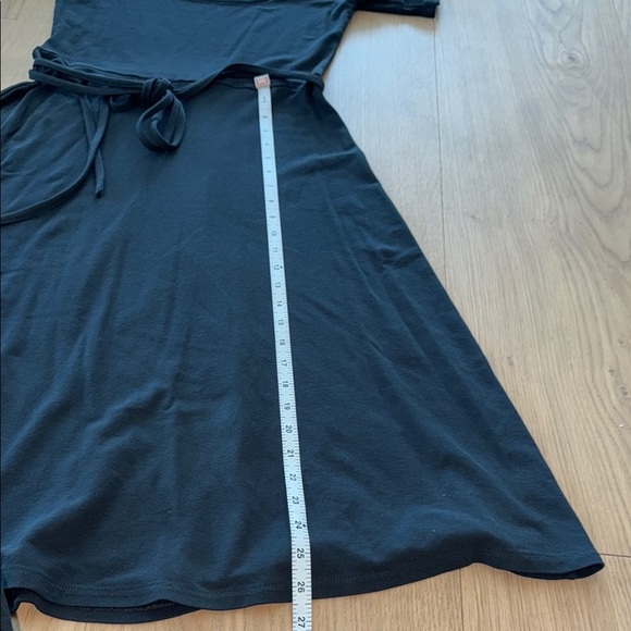 Vince | Navy Blue | A-Line Midi Dress Scoop Neck | M - Picture 7 of 9